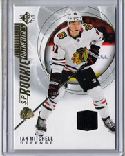 IAN MITCHELL 20/21 Upper Deck SP Rookie Authentics Gold Foil Jersey Card #134. rookie card picture