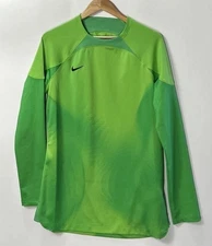 Mens Nike ADV Gardien 4 Goalkeeper Green Long Sleeve Soccer Jersey Med