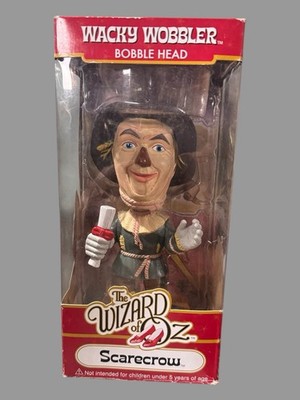 Vintage Funko Wizard of Oz Wacky Wobbler Scarecrow Bobblehead Toy NOS