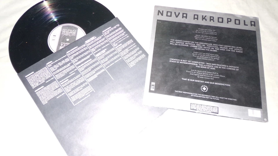 LAIBACH Nova Akropola LP vinyl Wax Trax Records WAX 7080 original US 1985 EX-NM - Image 2 of 4