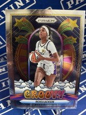 2025 Panini Prizm WNBA Rickea Jackson Groovy SP #6 Los Angeles Sparks