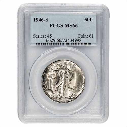 Photo of a 1946-S Walking Liberty Half Dollar from an eBay listing that sold on Jul 23, 2026