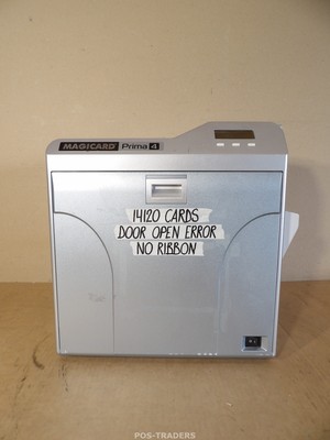 Magicard Prima 4 CX-D80 ID Color Card Printer - 14120 CARDS - DOOR OPEN ERROR