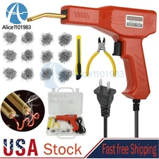 Hot Stapler Car Bumper Fender Fairing Welder Gun Plastic Repair Kit 600 Staples