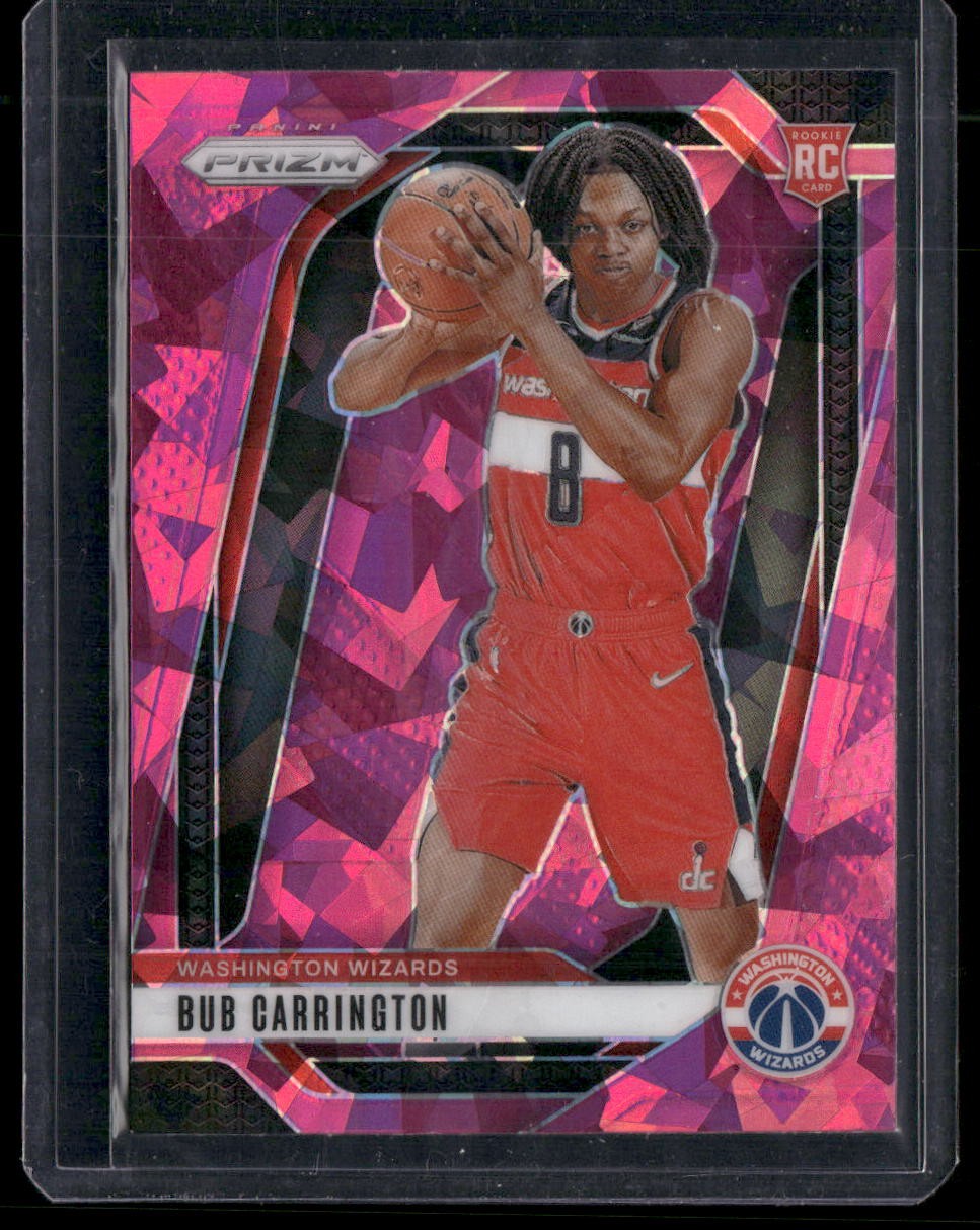 2024-25 Panini Prizm #244 Bub Carrington Prizms Pink Ice