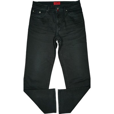 Pierre Cardin 52 L34 Jeans Trousers Black Mens Straight Leg Regular Stretch W36