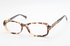NEW COACH HC 6075Q 5322 PEACH TORTOISE DARK BROWN AUTHENTIC EYEGLASSES 52-18