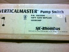 SJE-Rhombus Verticalmaster 1003590 Pump Switch 120V W/Plug 10'