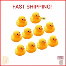 10Pcs Mold Free Yellow Rubber Ducks Waterproof Bath Duck Toys for Toddlers Boys