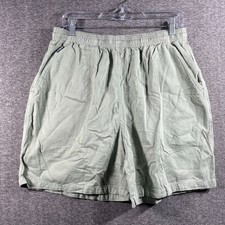 Vintage Crazy Shirts Hawaii Shorts Mens Large Y2k Light Green Surf Beach Lounge