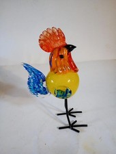 Art Glass Rooster Figurine