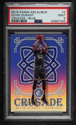 2016-17 Panini Excalibur Crusade Blue 77/149 Kevin Durant #3 r4i