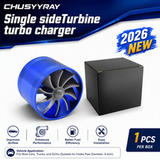 Blue Performance Turbonator Turbo Cold Air Intake Fan Supercharger Turbo