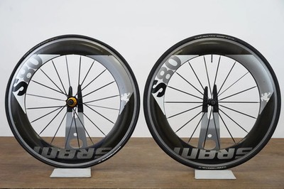 SRAM S80 700Cカーボンクリンチャーホイール フロント SRAM S80 Carbon Clincher Rim Brake Wheelset Shimano/SRAM 10 Speed