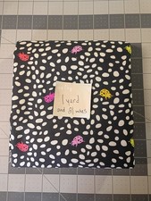 OOP RARE Tula Pink Monkey Wrench Spots on Spots Black White Yardage, 1yd 21in