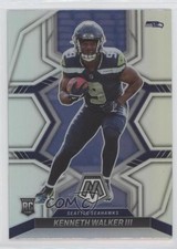 2022 Panini Mosaic Rookies Silver Prizm Kenneth Walker III #308 rt4