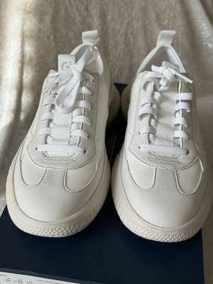 Cole Haan Women's Generation ZERØGRAND II T-Toe Sneakers W34513, White. New
