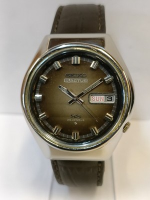 SEIKO 6106-55305ACTUS デイデイト SS Seiko 5 Actus SS Watch Men 38mm Silver Dial Silver Tone Daydate