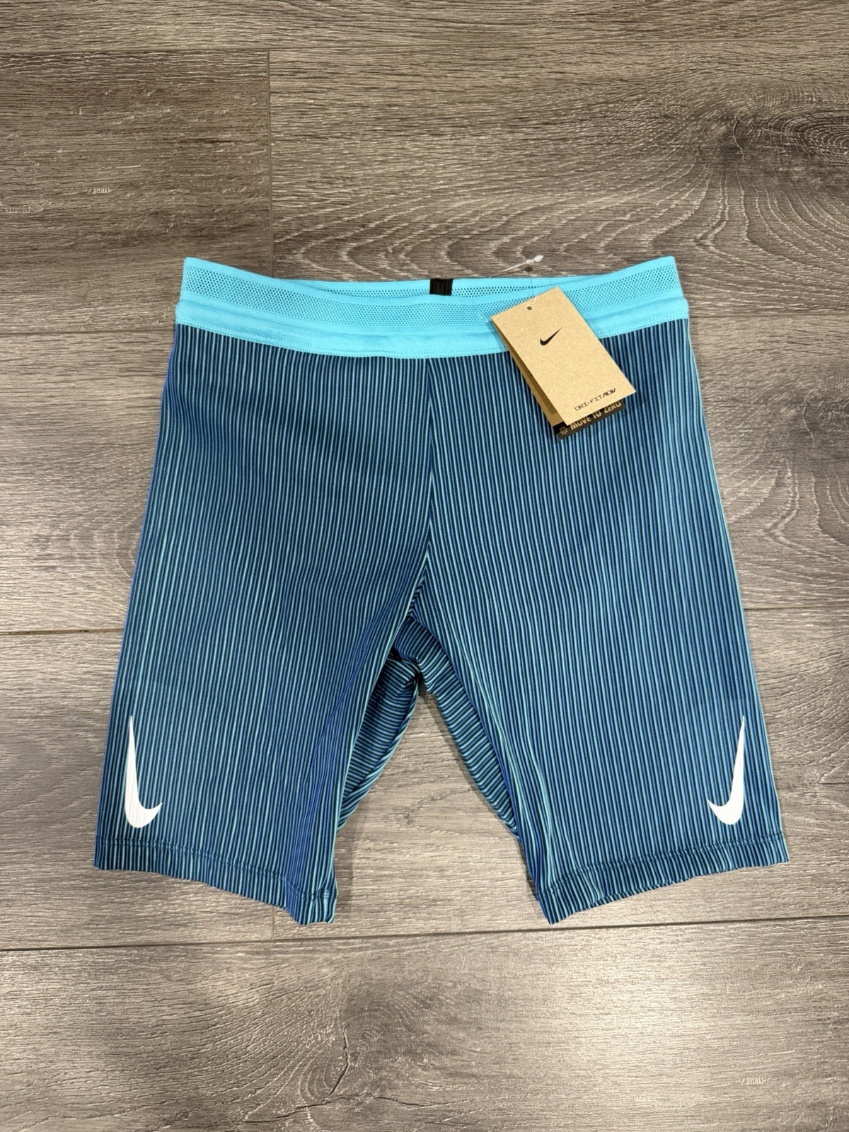 Nike Men’s AeroSwift Dri-Fit ADV Half Tights Aqua Mens Medium
