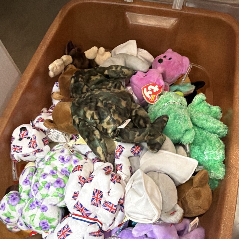 Over 700 Ty Beanie Babies Plush Stuffed Animal Lot, Assorted, Age 3-4, 2000