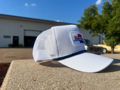 Vintage Chevrolet Rope Snapback Trucker Mesh Hat with Chevy Patch