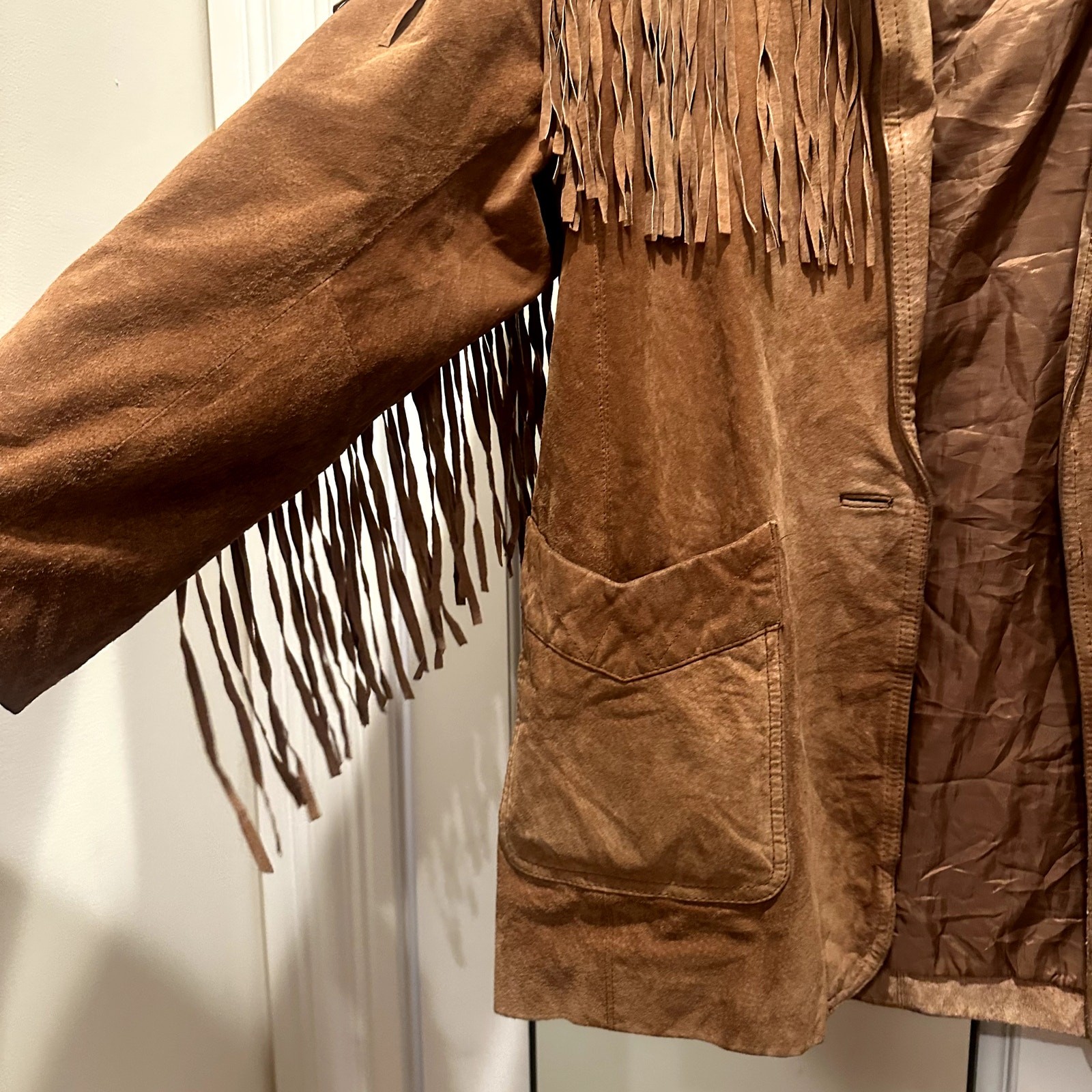 Suede Fringe Jacket - image 3