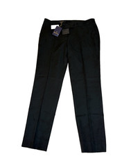 Brooks Brothers Women  s Black Advantage Chino Stretch Straight Pants Sz 8 NWT 