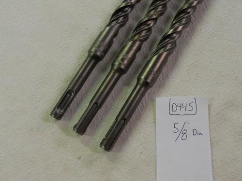 3 NEW BOSCH ANSI SDS PLUS CARBIDE TIPPED DRILL BITS. 5/8" X 12" S4L GERMAN D445 - Picture 2 of 6