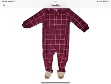  Carter's/Toddler 5T  Girls/Boys   Fleece 2Way Full Zip Footie Sleepwear