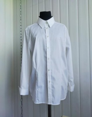 White cotton shirt, super quality eterna, 44(L)