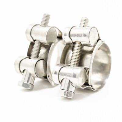 T-heavy clamps for 29-31mm 0.90'' Hose Inside Diameter Stainless Steel  2pc   