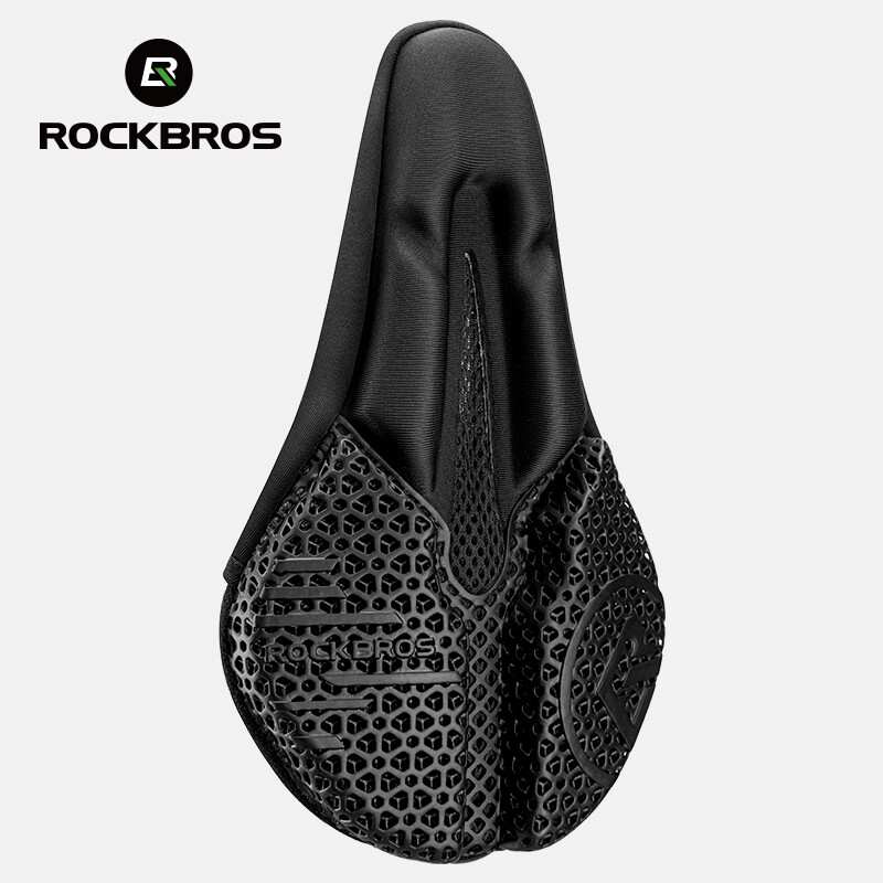 ROCKBROS 3D Printing Bicycle Saddle Cover Comfort Shock-absorbing Bike Cushion