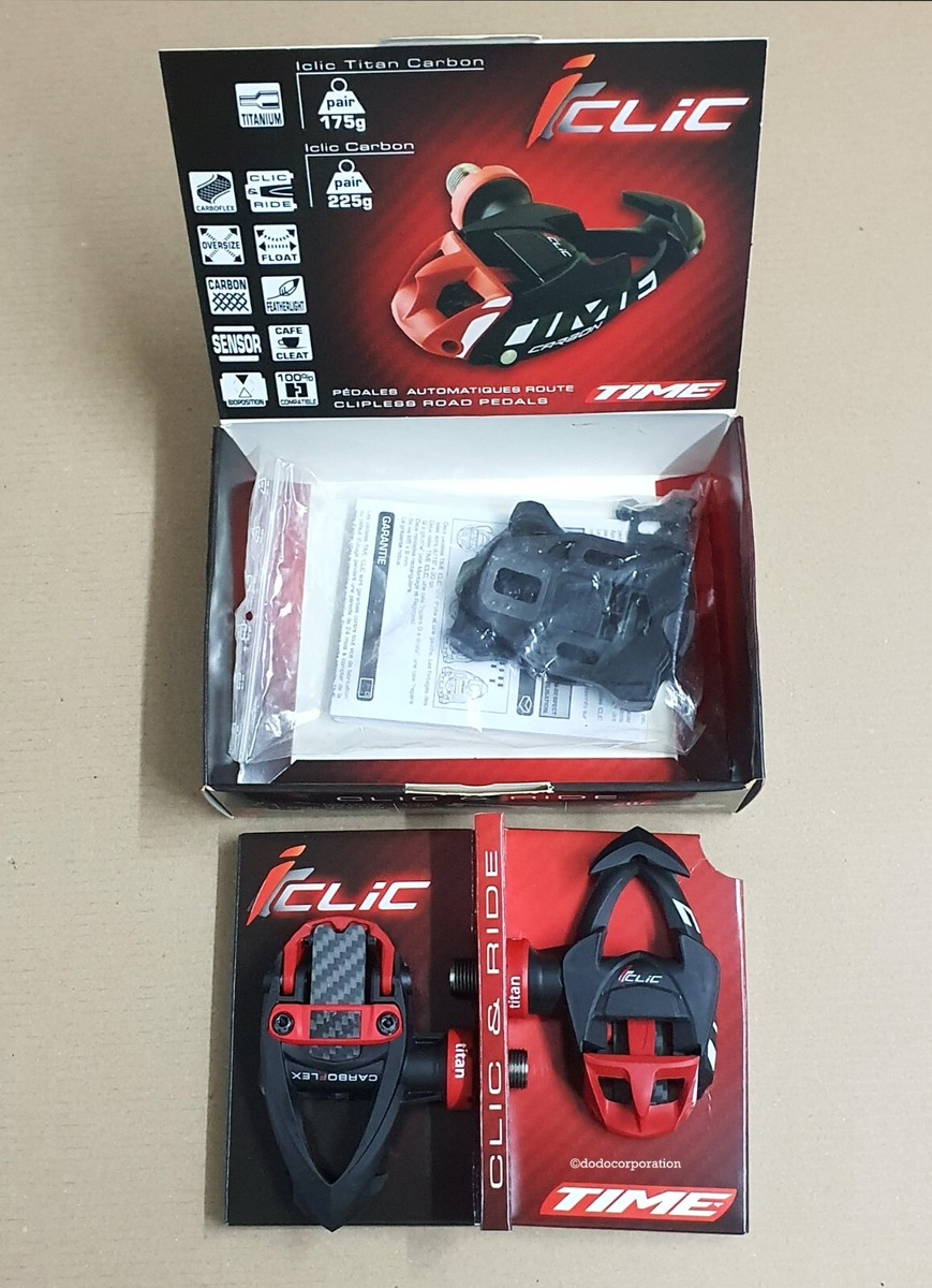 TIME PEDALS ICLIC TITAN CARBON CARBOFLEX (PAIR) red | eBay TIME PEDALS ICLIC TITAN CARBON CARBOFLEX (PAIR) red | eBay