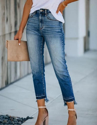 High Rise Skinny Ankle Denim Jeans, SZ 