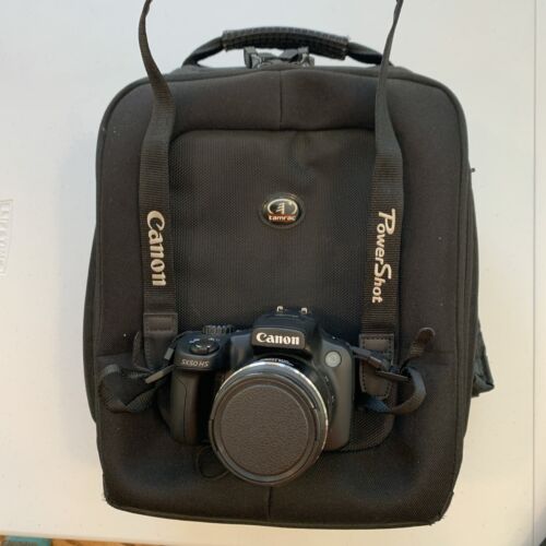Canon PowerShot SX50 HS 12.1MP Digital Camera, Tamrac backpack, accessories -EUC