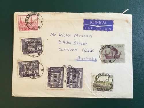 ICOLLECTZONE Poland to Australia iCombo 1964 Cover (E600)