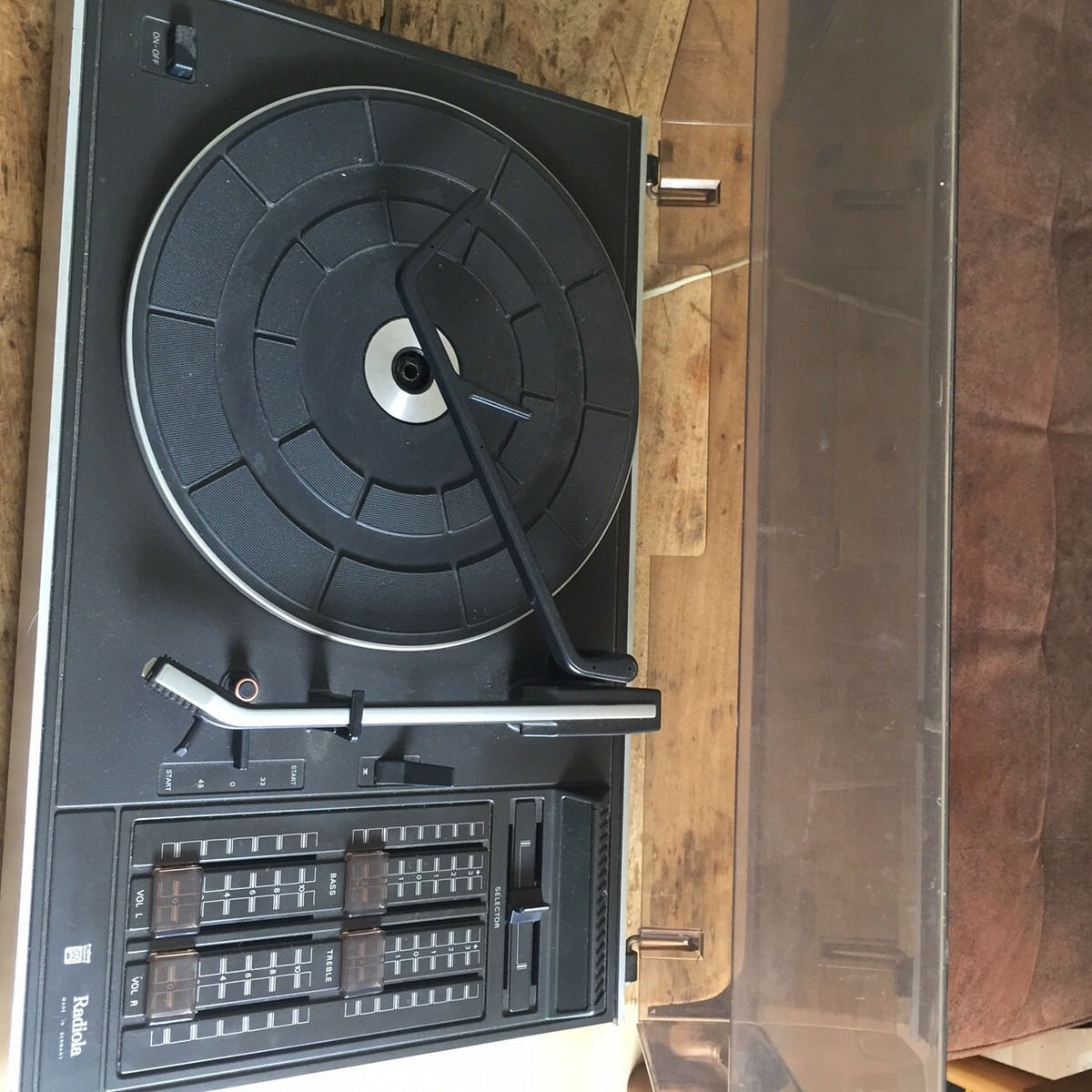 MINI TOURNE-DISQUE PORTATIF Radiola années 60 A réviser EUR 14,00