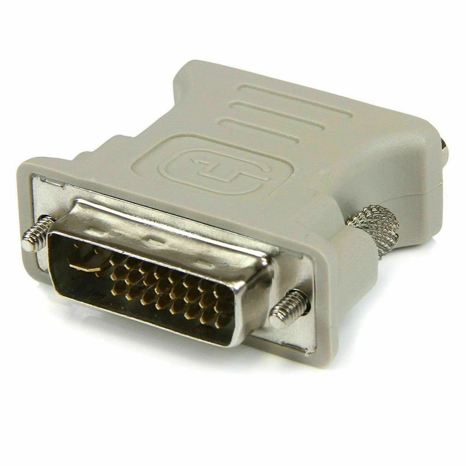 DVI-I Male Dual-Link 24+5 to VGA Female DE-15 Video Monitor Adapter Converter US - Image 4 of 4
