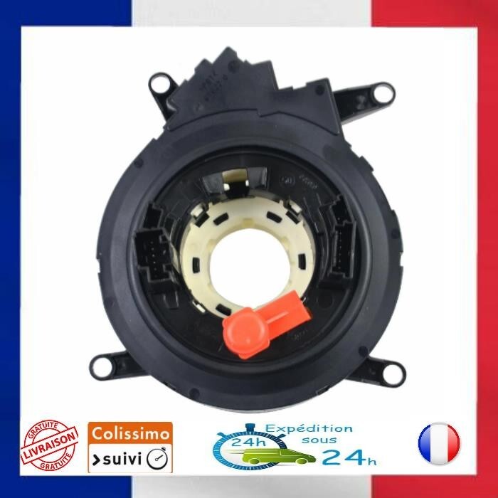 Contacteur tournant airbag pour BMW Série 5 E60 E61 de 2003 avec connexion 12V noire
