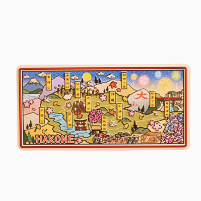 Japan Souvenir] Japanese Scenic Mount Fuji Kamakura Nara Fridge