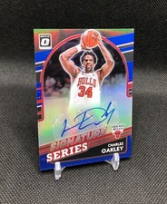 2021-22 Optic Charles Oakley /25 SIGNATURE SERIES AUTO BLUE PRIZM SSP No. SS-CHO
