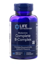 Life Extension BioActive Complete B Complex 60 Vegetarian Capsules