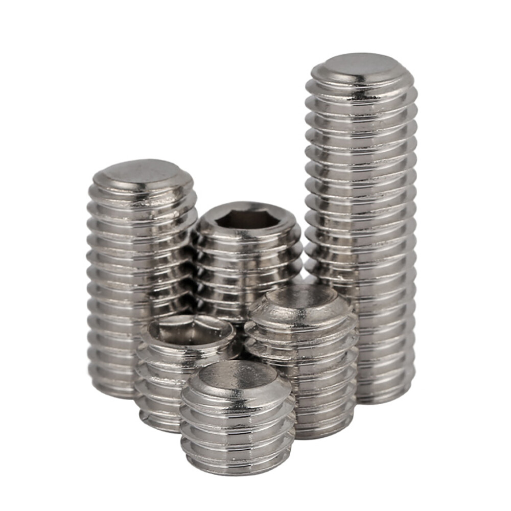 GRUB SCREWS FLAT POINT ALLEN KEY SOCKET SET SCREWS A2 STAINLESS
