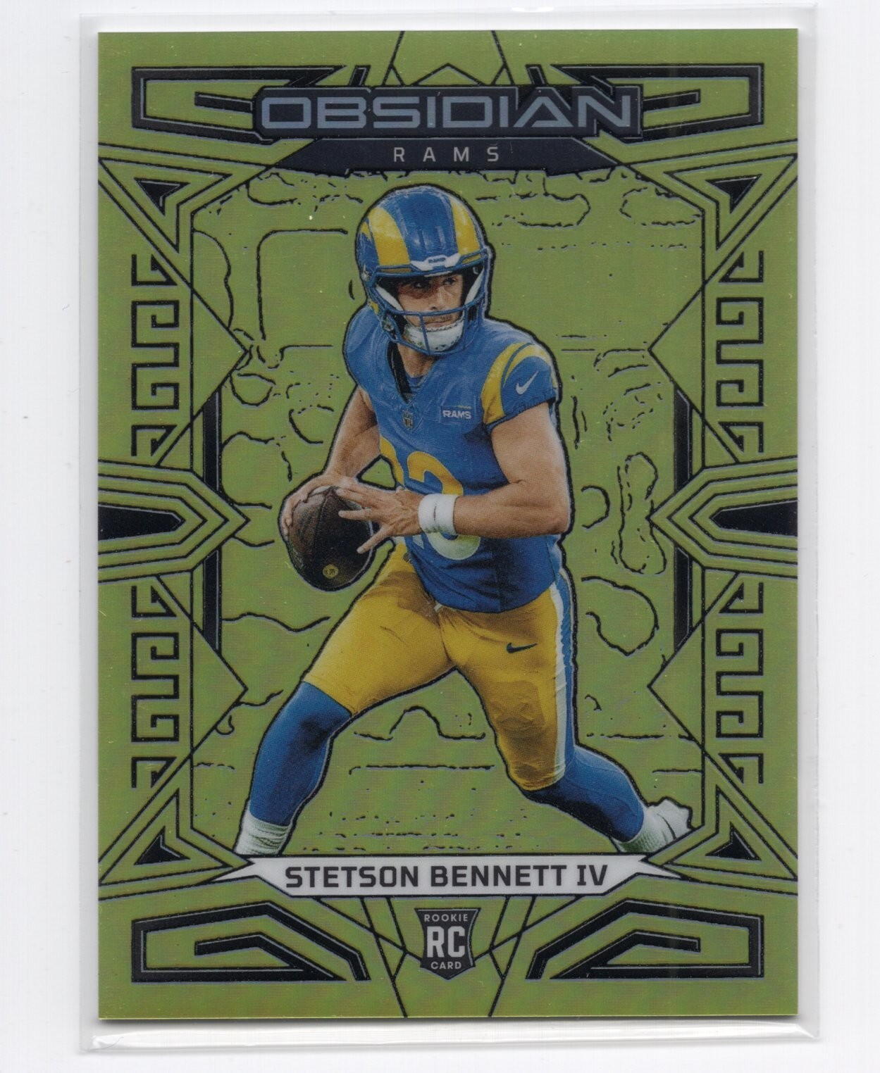 2023 Panini Obsidian Stetson Bennett IV RC Rookie Gold Flood Etch #05/10 SP (EE)
