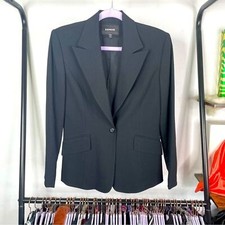 Express Black Wool Blend Shimmery Blazer