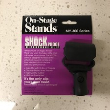 On-Stage Stands MY320 Condenser Shock-Mount Mic Clip BRAND NEW IN PACKAGING