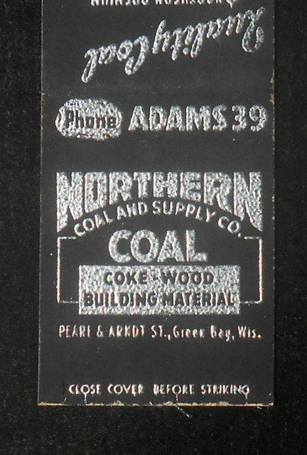 1940s Northern Coal and Supply Co. Coke Wood Pearl Arndt 