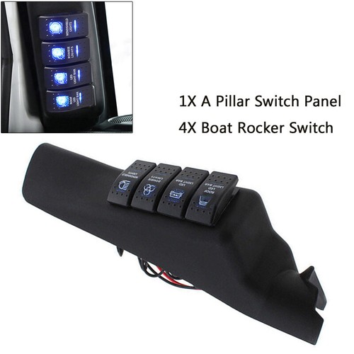 US Left Side APillar Rocker Switch Pod Panel Fit For 20112018 Jeep