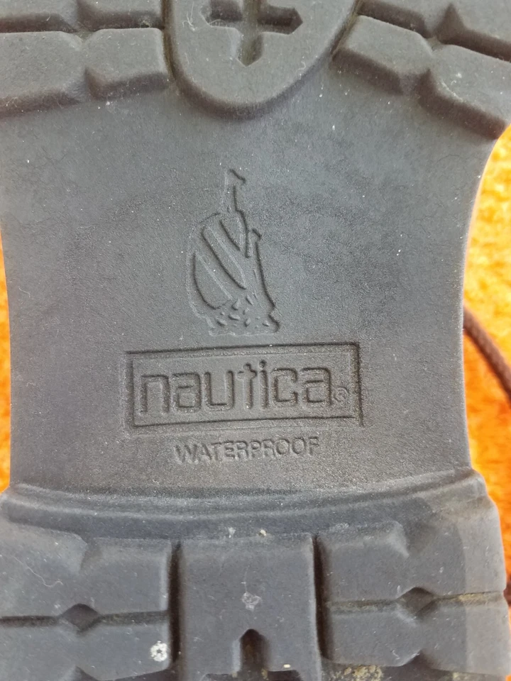 Nautica Mujer Marrón Cuero Impermeable Estilo Oxford Zapato con Cordones Talla 8M Foto 4 de 4