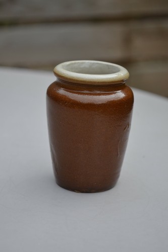 ANTIQUE /VINTAGE small stoneware jar vase - 第 6/6 張圖片